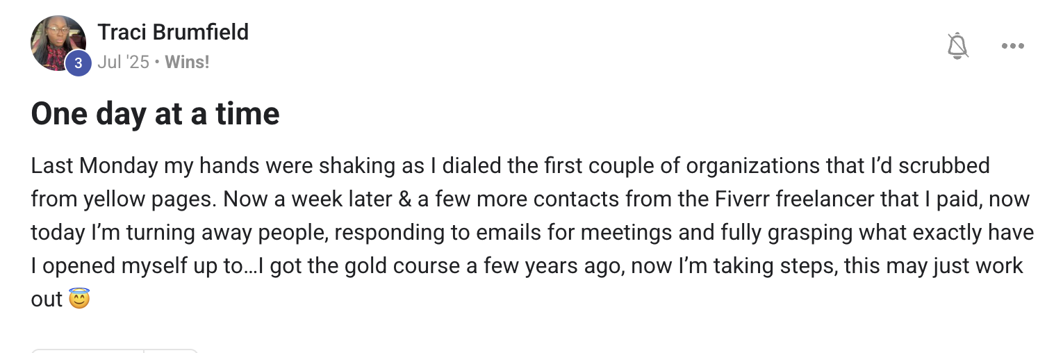 Traci Testimonial